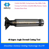 Tungsten solid carbide dovetail end mill cutter in milling cutter/high speed cnc lathe live tools for special mold