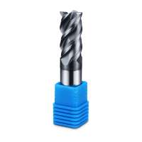 DOHRE ZHY Tungsten Carbide Stainless Steel Square End Mill ,4 Flute Stainless Steel Milling Tool Bit