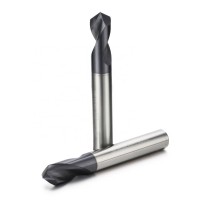 HRC55 solid carbide spotting drill bit with coating